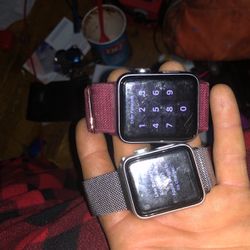 Two Apple Watchs Series 3 One Is Unlocked And The Other Is Activation Lock On The Other