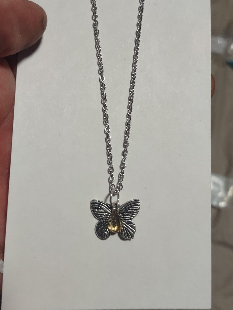 butterfly citrine necklace 