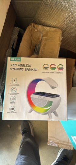 BT2301 LED Wireless Charging Speaker