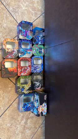 Empty Pokémon tins