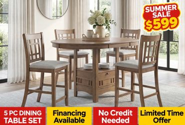 5 PC DINING TABLE