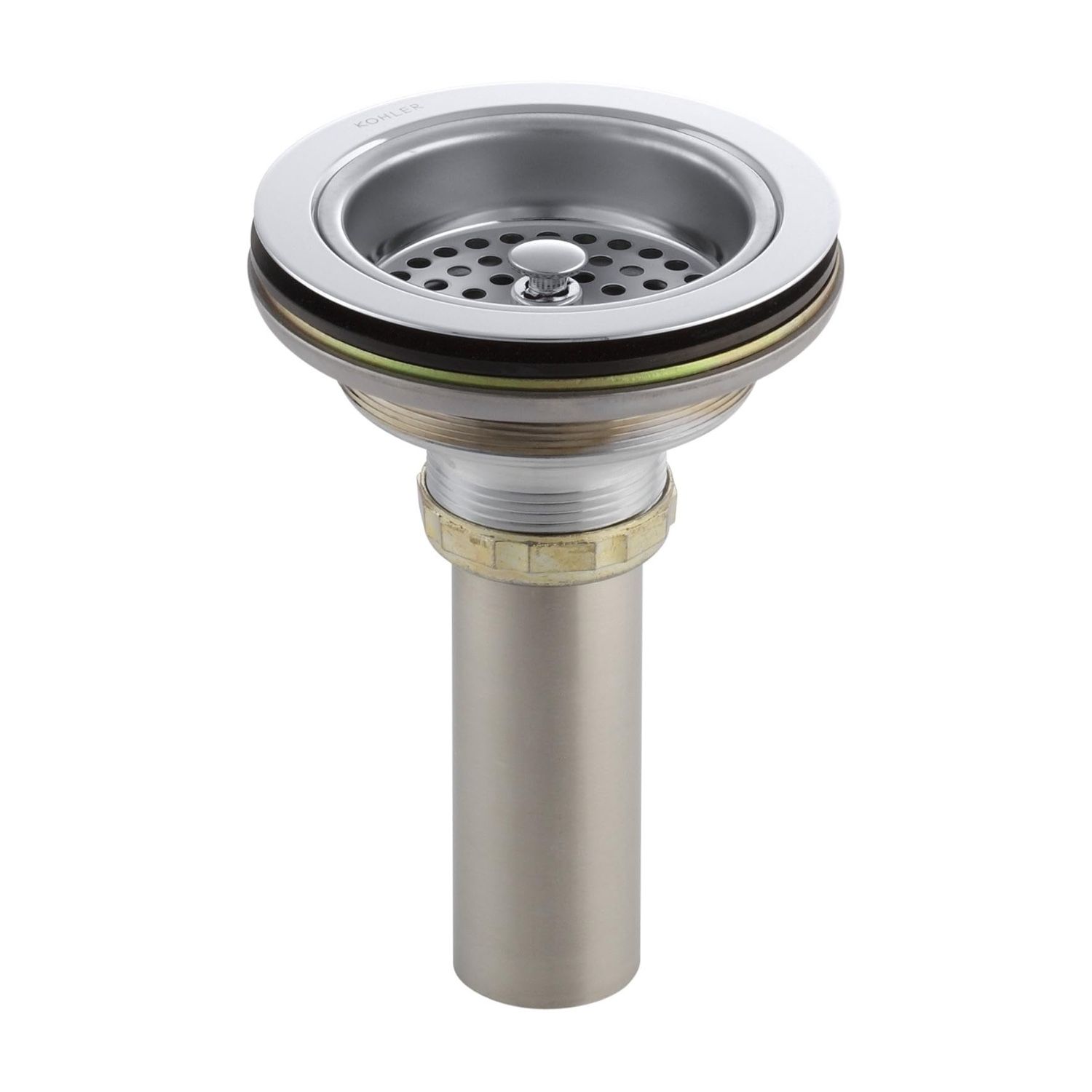 Kohler K-8801-CP Duostrainer Sink Strainer, Fits Most Standard - Polished Chrome