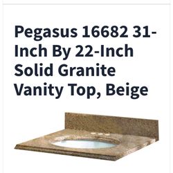 New Granite Vanity Top