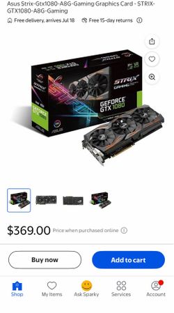 Asus Strix-Gtx1080-A8G-Gaming Graphics Card - STRIX- GTX1080-A8G-Gaming