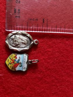 Sterling silver stamped pendants