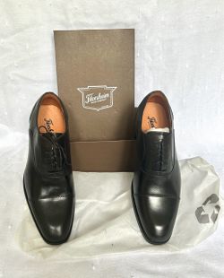 Florsheim Black Leather Cap-Toe Oxford Dress Shoes