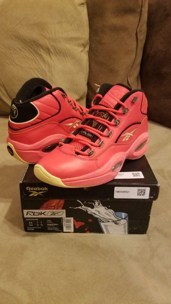 Reebok Question Hot Ones Jordan Retro Blue Bird Red Thunder Purple