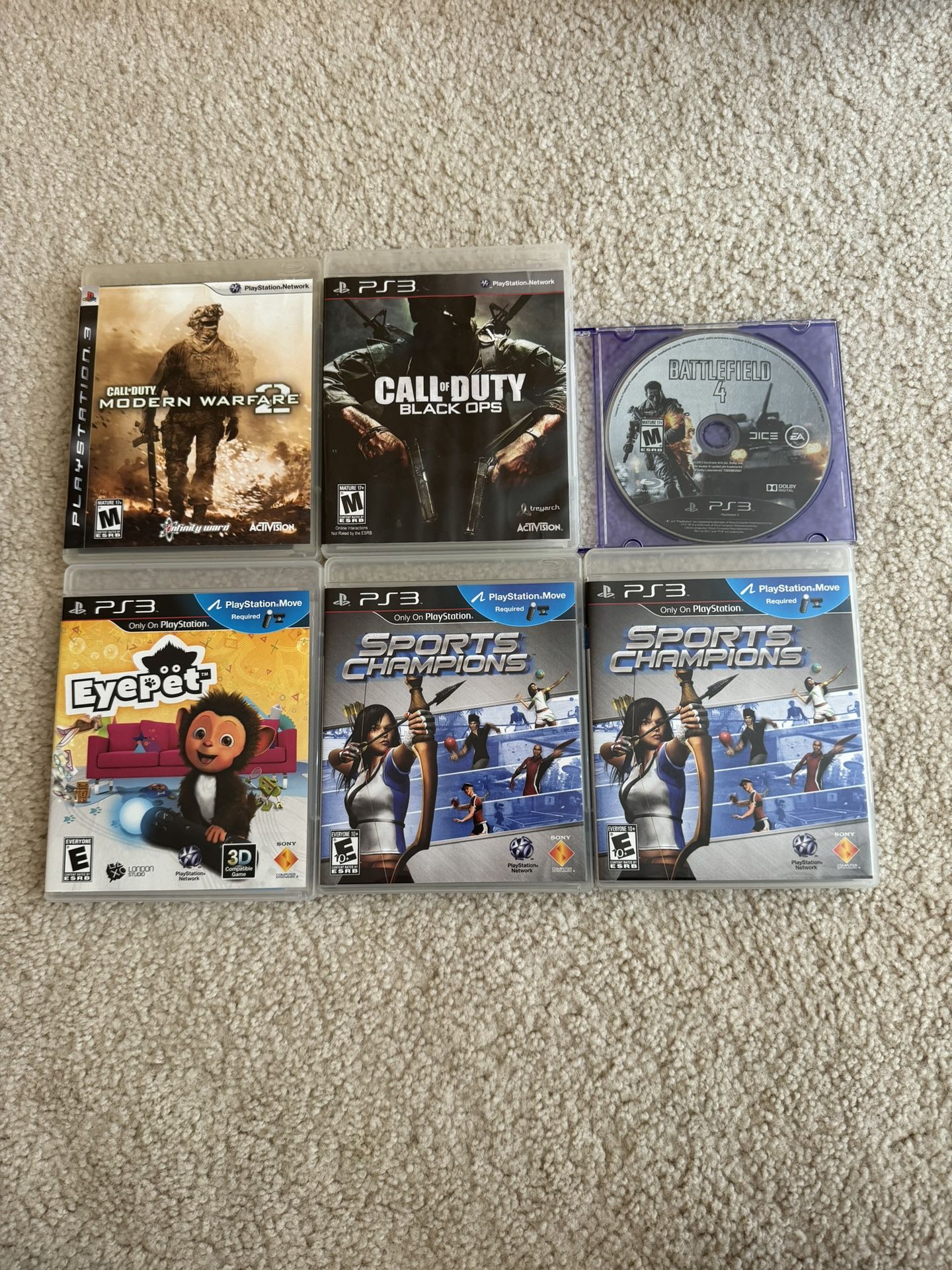 6x Playstation 3 PS3 Games