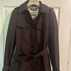 Burberry London Brown Trench Coat Women’s Size 2