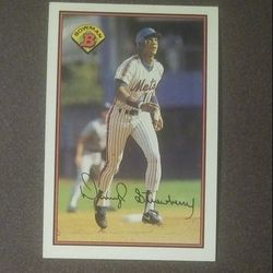 1989 Bowman Darryl Strawberry New York Mets N.Y. #387 Baseball Card Vintage Collectible Sports MLB