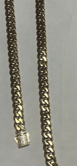 Gold Cuban Link Chain Necklace gold plated