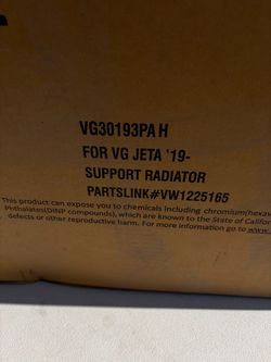 VW Jetta Radiator Support