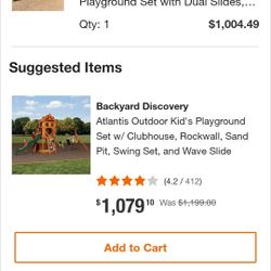 Kidkraft Playground Swing Set