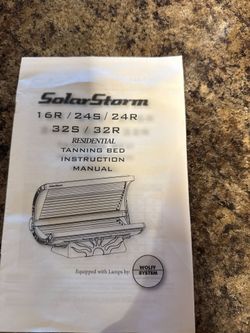 Residential home tanning bed