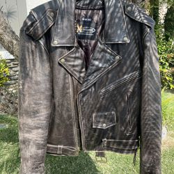 Motorcycle Genuine Leather Jacket