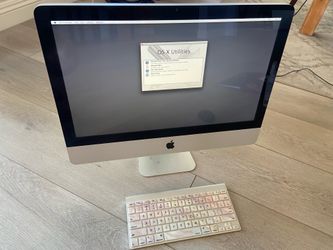 2009 Apple iMac A1311 21.5" intel core duo 3.06GHz 4GB RAM with MAC KEYBOARD + Magic Keyboard cover
