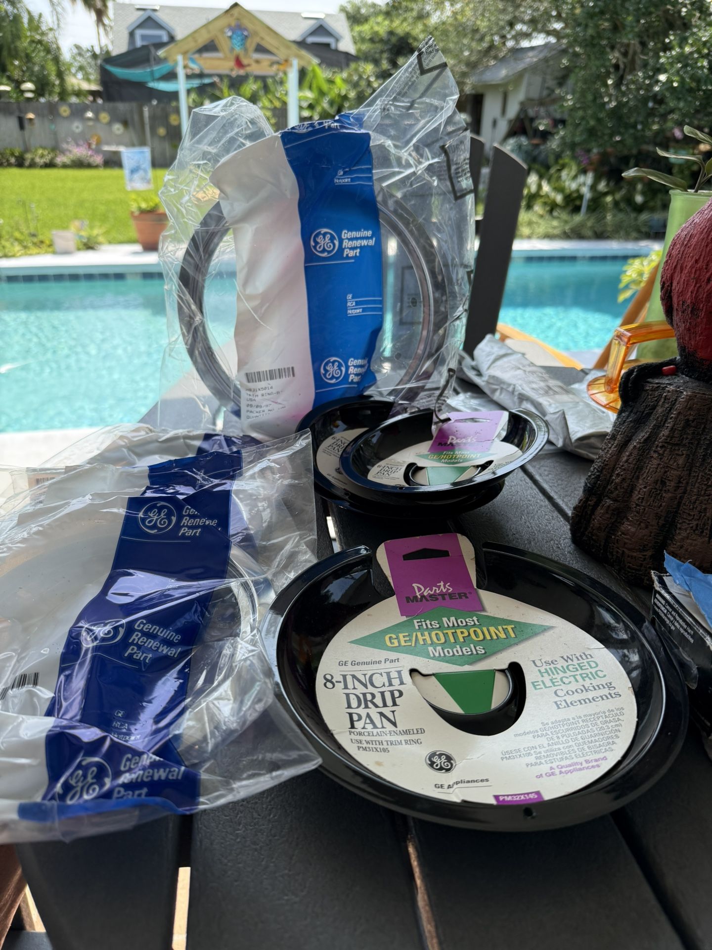 GE Drip Pans & Trim Rings
