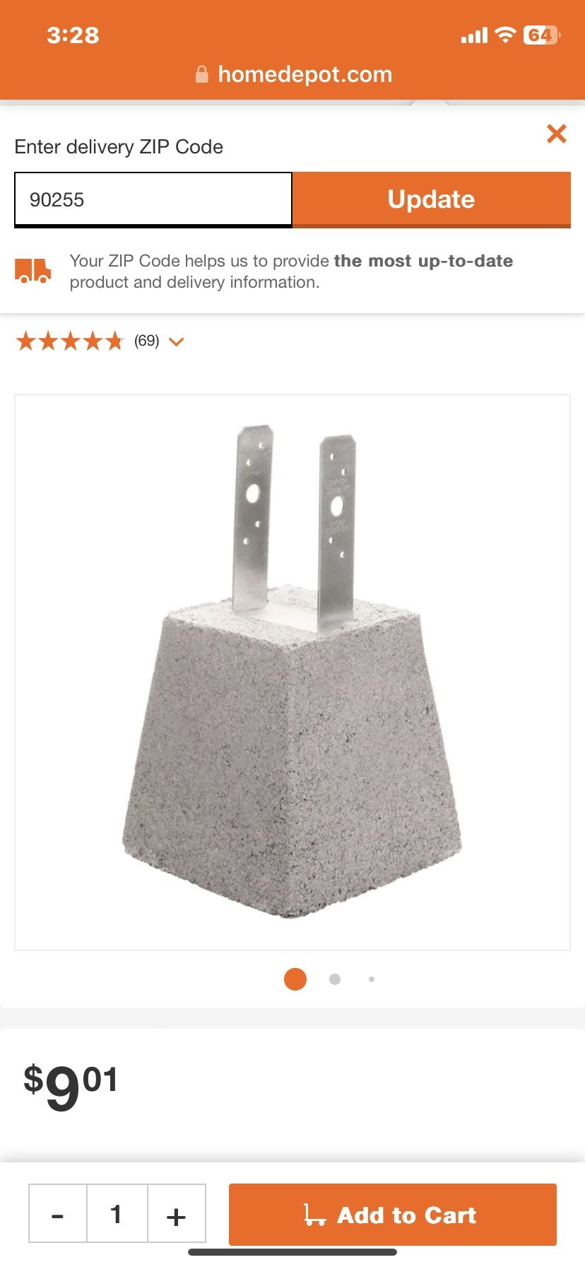 20 Concrete Deck Blocks With Metal Bracket