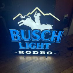 Busch Light Rodeo LED Beer Sign