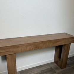 New Brown Console Table 63”
