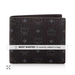 Black MCM wallet