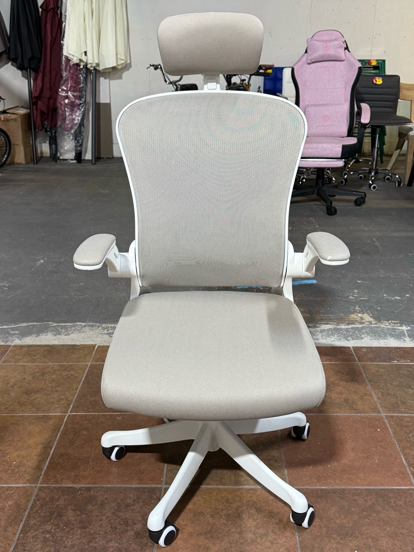 Ergonomic Office Chair, Home Office Desk Chair, High Back Computer Chair, with Headrest, with Armrests, Adjustable Lumbar Support, for Home Office Stu