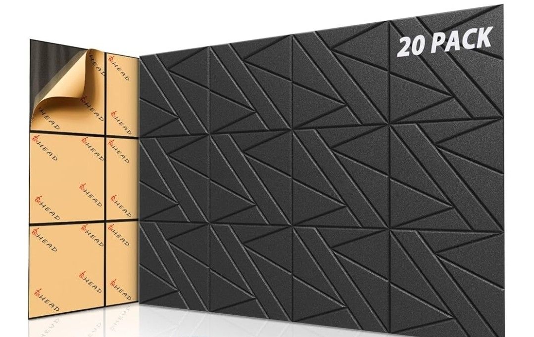 Soundproof Foam Tiles - Diagonals (20ct)