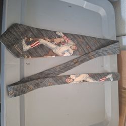 Norman Rockwell Silk Necktie Tie Baseball Pitcher Illustration 1996