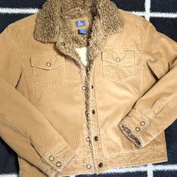 Lilu Y2K Vintage Woman’s Corduroy/sherpa Bomber Jacket  Sz Xl