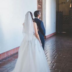 Wedding Dress for sale - small size -  $100 Small size  Bridal veil  Hair accessory   $100