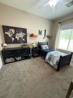 Pottery Barn Kids Camp Collection 3-Piece Bedroom Set – Navy