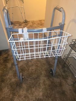 Rolling Walker with Front Basket