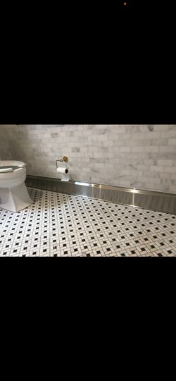Stainless steel Cove-base 10’ long $190