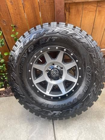 New Toyo Country R/T 35X12.50R17LT on ICON Vehicle Dynamics Wheel