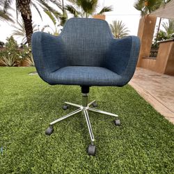 Blue Wheeled Chair