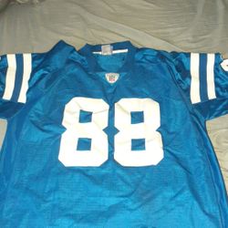 Authentic Reebok Hall of Famer Marvin Harrison Colts XL + 2inch length. 1 of a kind!