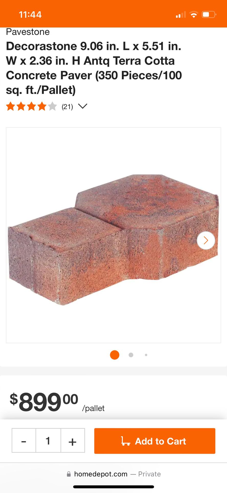 Paver Bricks Cheap  .50¢ Each