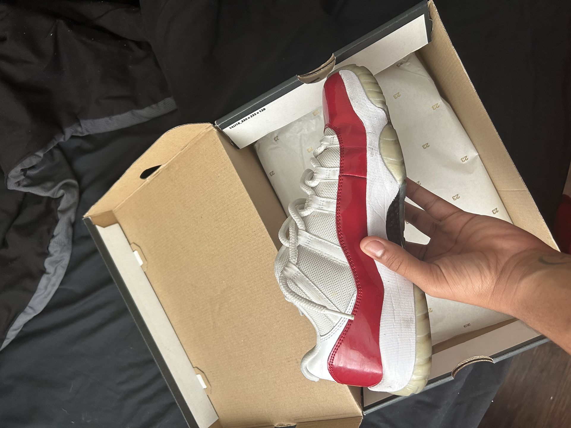 Jordan 11 Low Cherry Size 10