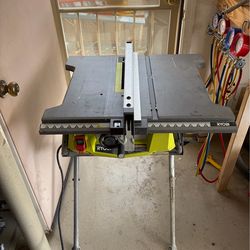 Table saw and stand