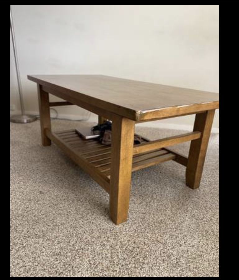 Coffee Table with Matching Side Table
