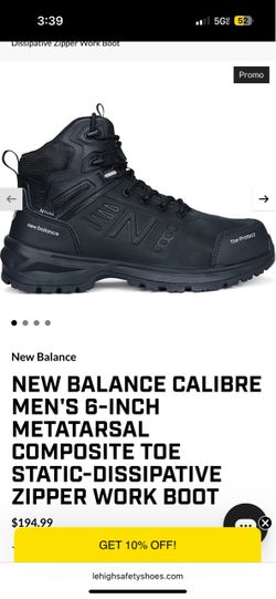 New Balance steel toes