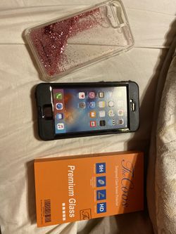 I phone 7/8 life proof case plus extra case mate waterfall case and glass screen protector