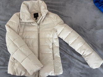 Forever 21 Cream Puffer Jacket