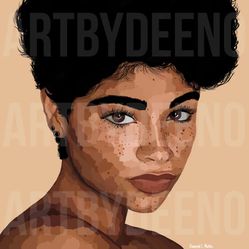 Custom Self-Portrait, Digital/Canvas Prints | ArtByDeeno®