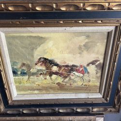 Equestrian Oil on Canvas