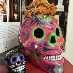 Ceramic Day Of The Dead Skulls 