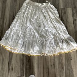 Skirt -white/gold Design