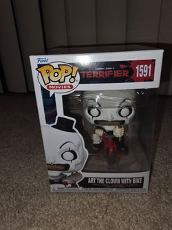 FUNKO POP! ART THE CLOWN WITH BIKE #1591 MINT CONDITION
