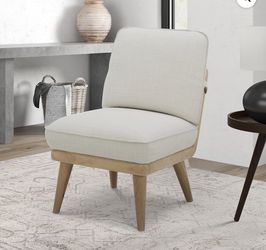 Better Homes & Gardens Springwood Slipper Accent Chair, Light Honey