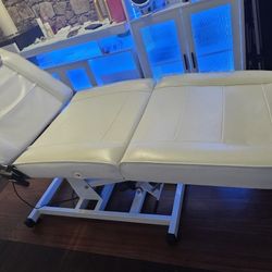 73" Professional Massage Table Lash Bed Beauty Spa Facial Salon Tattoo Adjustable Massage Bed Recliner With Hydraulic Stool